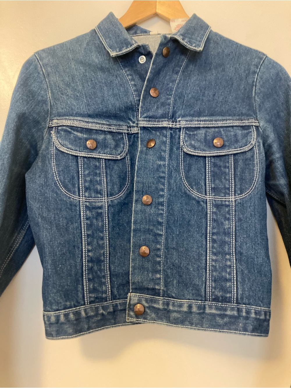 Vintage GWG Blue Denim Jacket with Snap Button Front